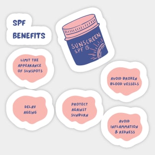 SPF Sunscreen | Wear your spf! Sticker